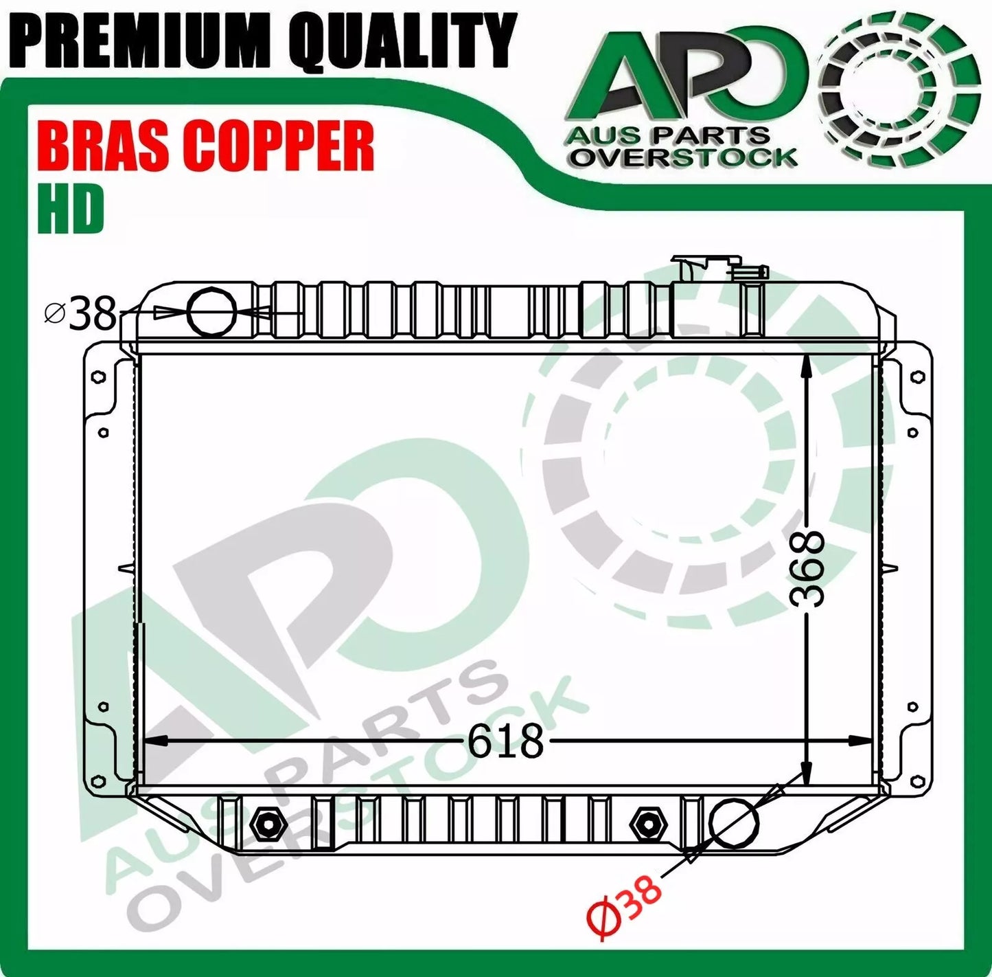 Copper Radiator For Holden Kingswood TORANA HG HJ HK HQ HT HX HZ Monaro V8 CHEV