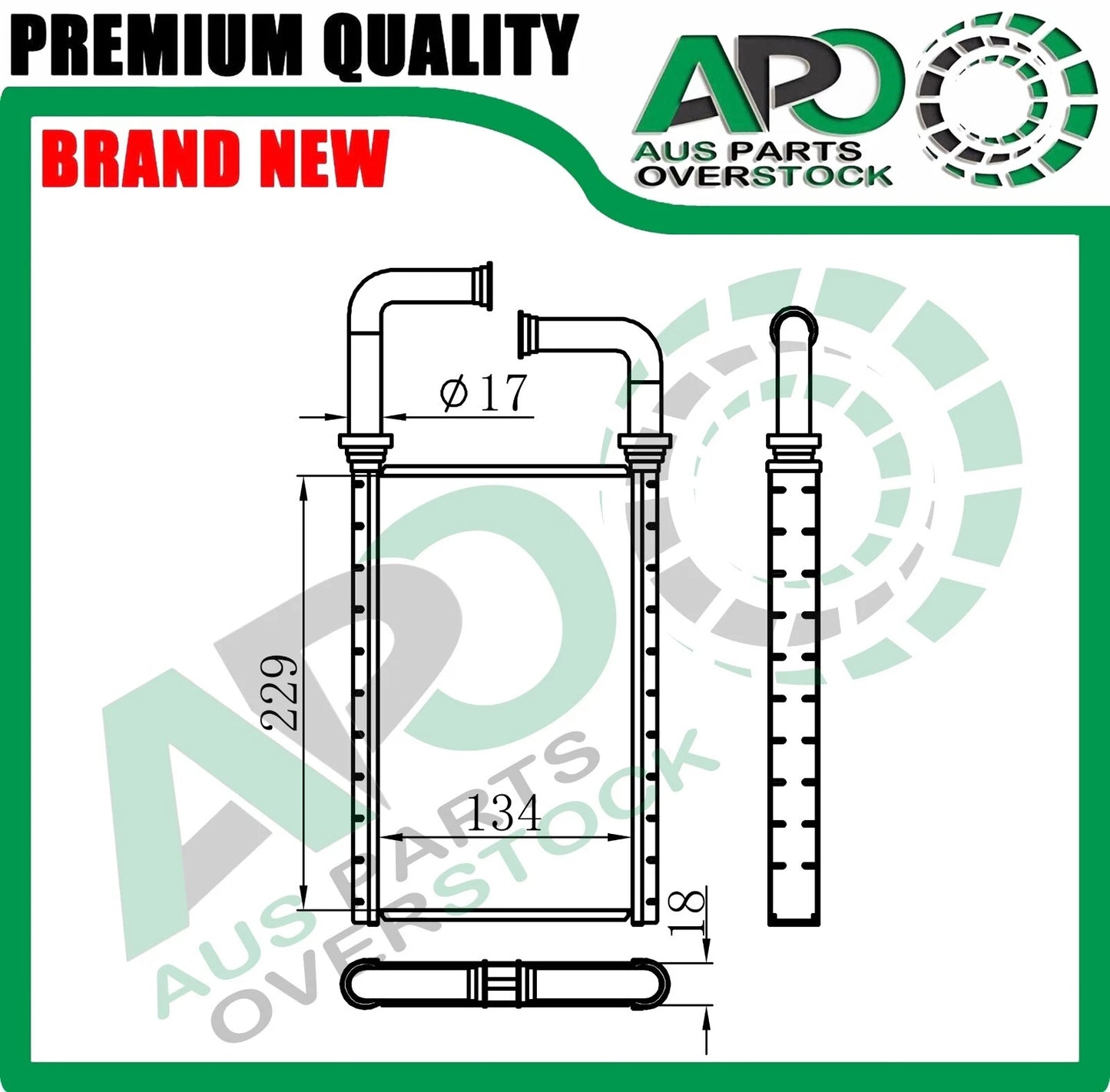 HEATER CORE HINO PRO 500 SERIES FC FD FE GD FG FL FM FT GH GT 2008-On
