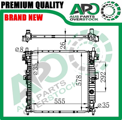 Radiator For SSANGYONG ACTYON / ACTYON SPORTS 2.0L Turbo Diesel 2011-On