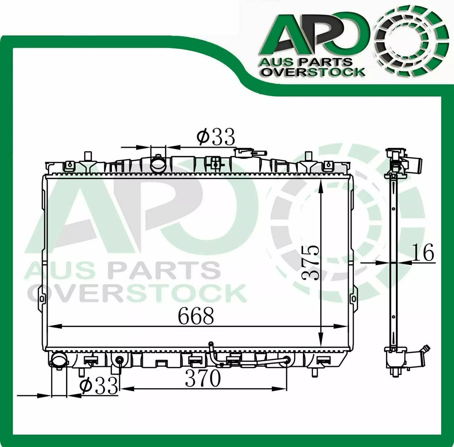 Radiator For HYUNDAI TIBURON 2.0L 2.7L Auto / Manual 9/2001-On