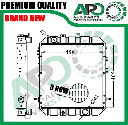 Brass Copper Radiator Mitsubishi Fuso Canter FE305 FE315 FE325 FE335 4D32