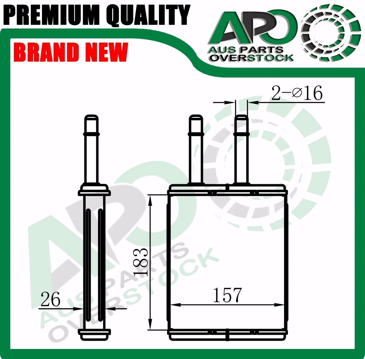 Heater Core For FORD Telstar AY - AX 1993-1997 // MAZDA 626 1992-On