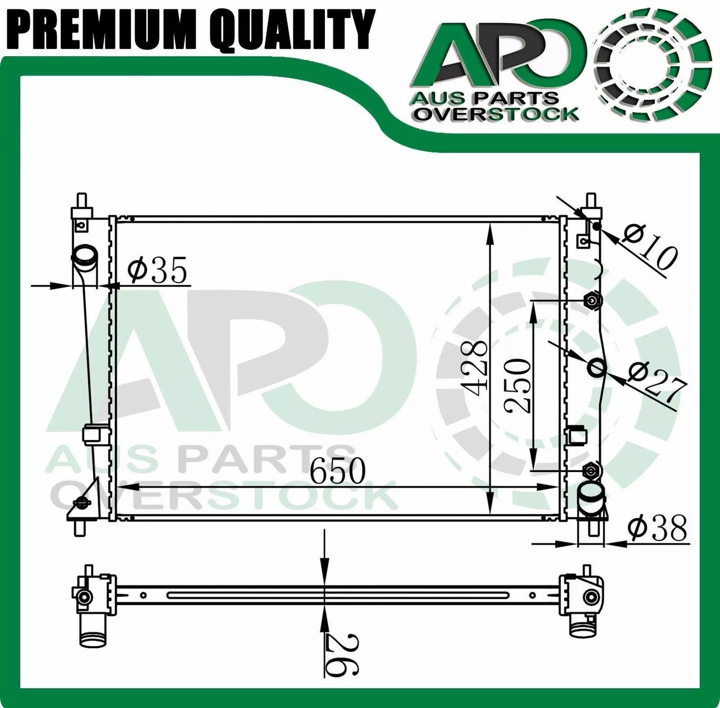 Radiator For Ford BA BF Falcon XR6 XR8 Turbo 10/02- 4/08 auto manual