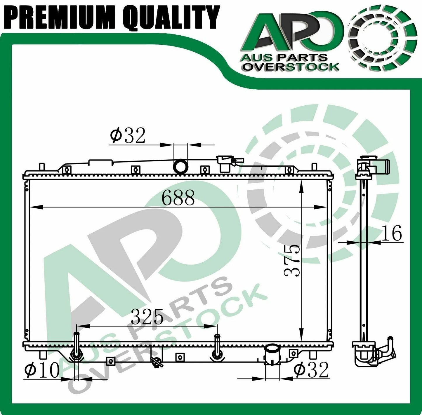 Radiator HONDA Prelude BB 1-4 2.2L 2.3L Auto Manual 12/1991-1/1997