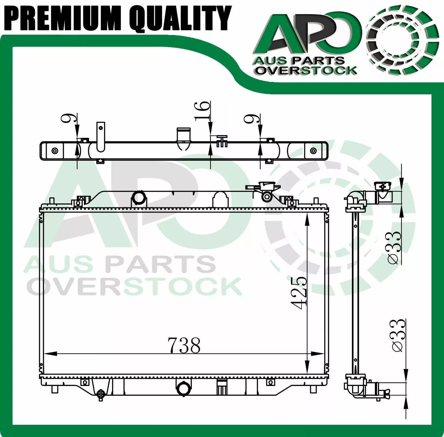 Radiator For MAZDA CX-5 KE GH 2.0L 2.5L Petrol Auto Manual 11/ 2011-On