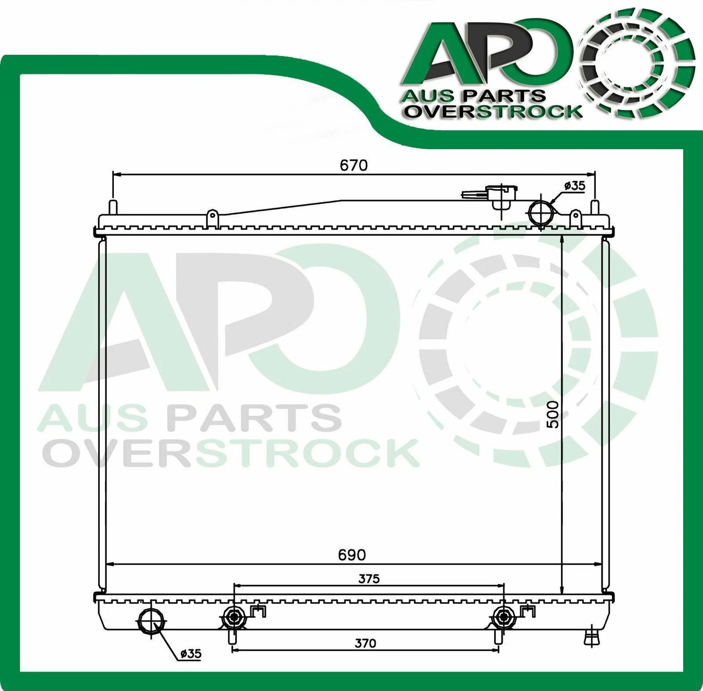 Heavy Duty Radiator For NISSAN Elgrand 3.2L E50 Turbo Diesel Auto Manual