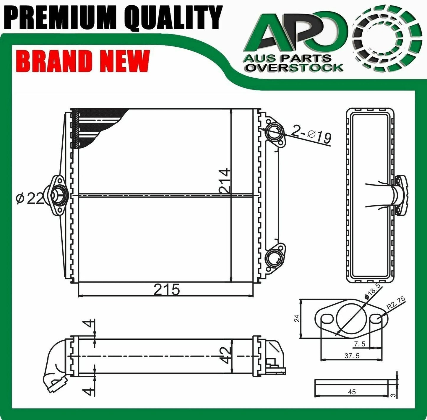 Heater Core For MERCEDES S-CLASS W126 Petrol / Diesel 12/1979-2/1991