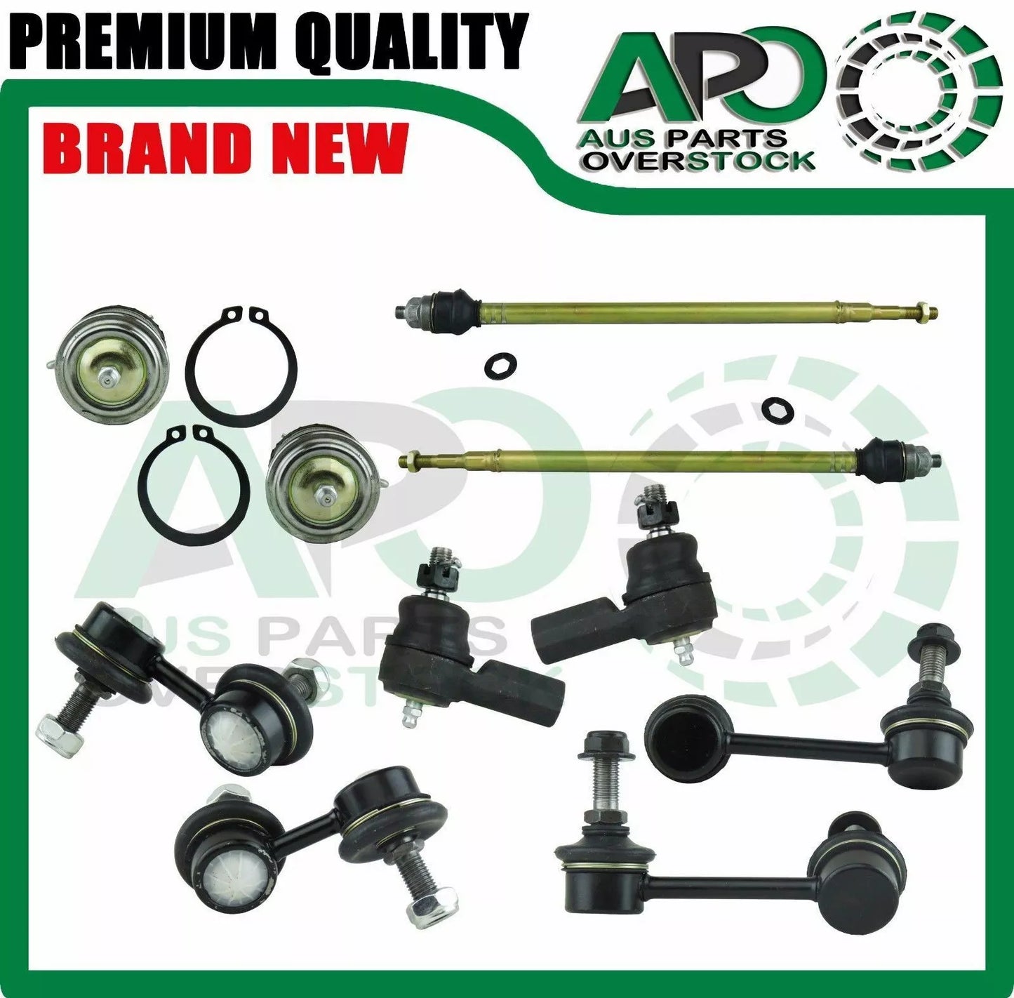 Lower Ball Joint Tie Rod End Sway Bar Link Kit 10 PCS For HONDA CR-V RD4 RD7 02