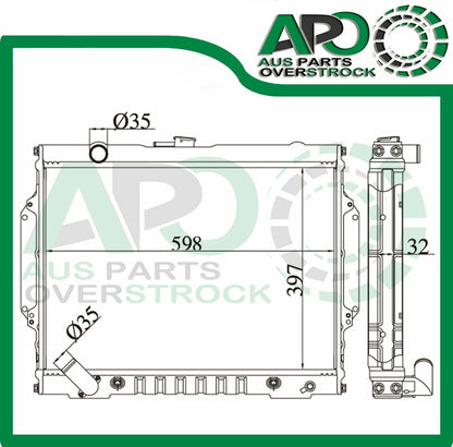 Radiator For Mitsubishi TRITON ME MF MG MH MJ 1986-9/1996 4Cyl Auto Manual