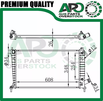 Radiator SAAB 95 9-5 2.0T/ 2.3T 4Cyl 97-06 Auto Manual Brand New