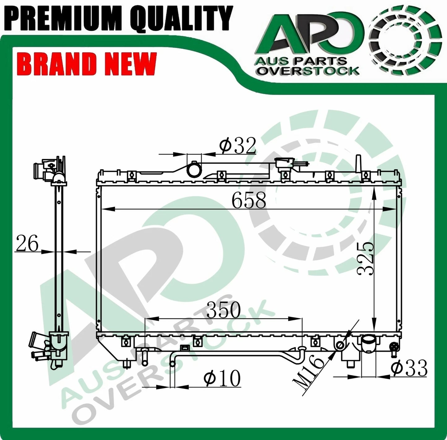 Radiator For TOYOTA Corona AT190 4A-FE 1992-1996 Auto Manual