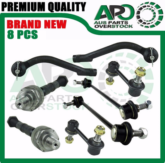 Tie Rod End Stabiliser Sway Bar Link Kit 8 PCS For HYUNDAI SANTA FE CM 2006-2010