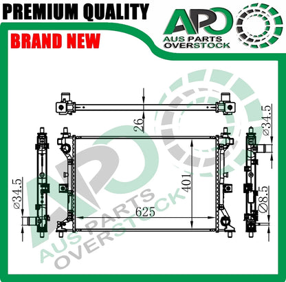 Radiator SUZUKI S-CROSS JY 1.4L Turbo Petrol Auto Manual 8/2016-ON