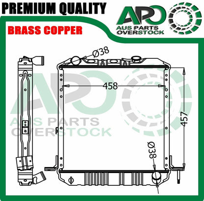 3 Row Copper Brass HD Radiator For ISUZU NKR NPR66 Diesel Manual 1995-On