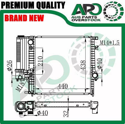 Radiator For BMW 3 SERIES E30 E36 316i 318i 320i 323i 328i 1989-2000