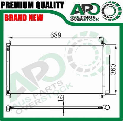 Air Condenser FOR HONDA Civic FG FK 1.6L 1.8L 2.4L 3/2012-