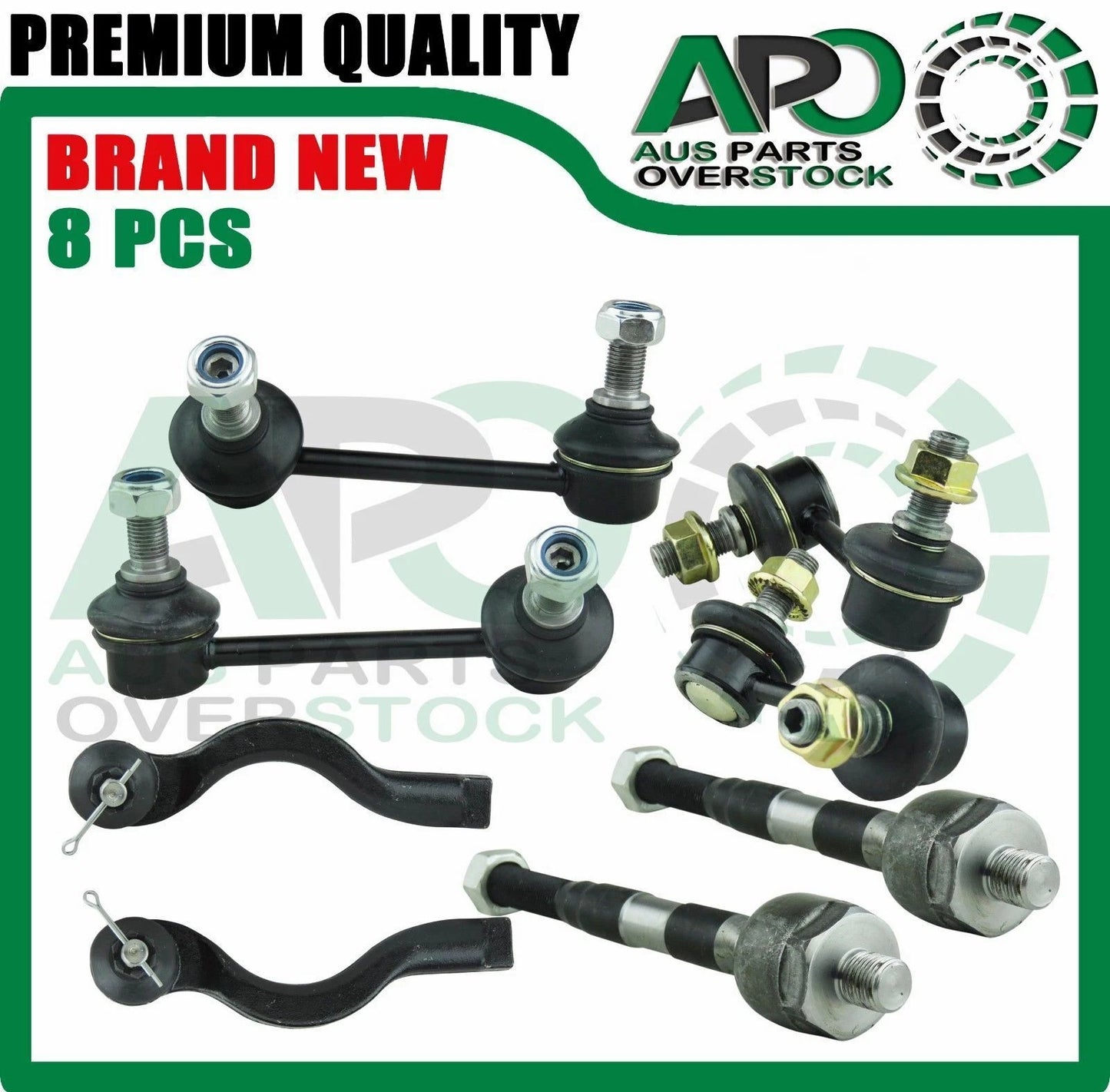 Inner & Outer Tie Rod End Sway Bar Link For MISTUBISHI PAJERO NM NP 2000-2006