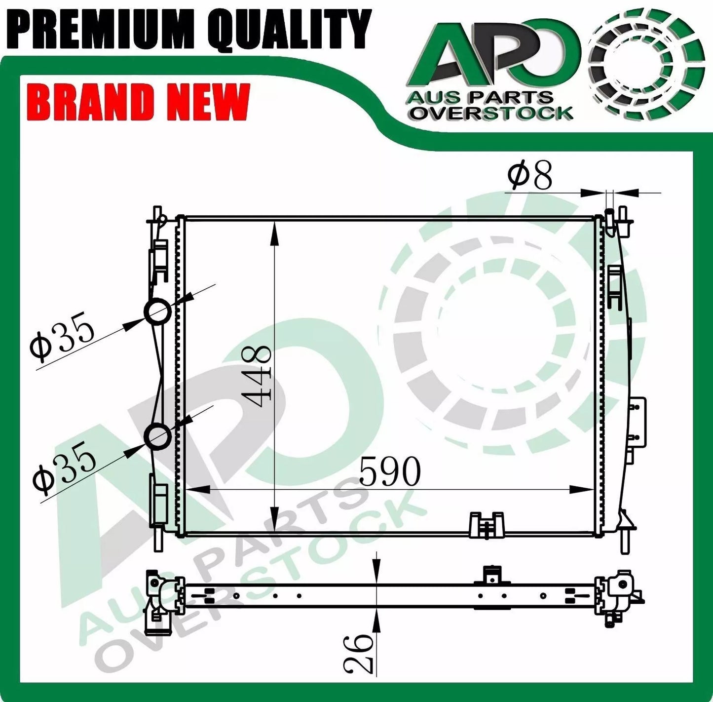 Radiator For NISSAN DUALIS J10 2.0L Petrol Auto Manual 2007-On