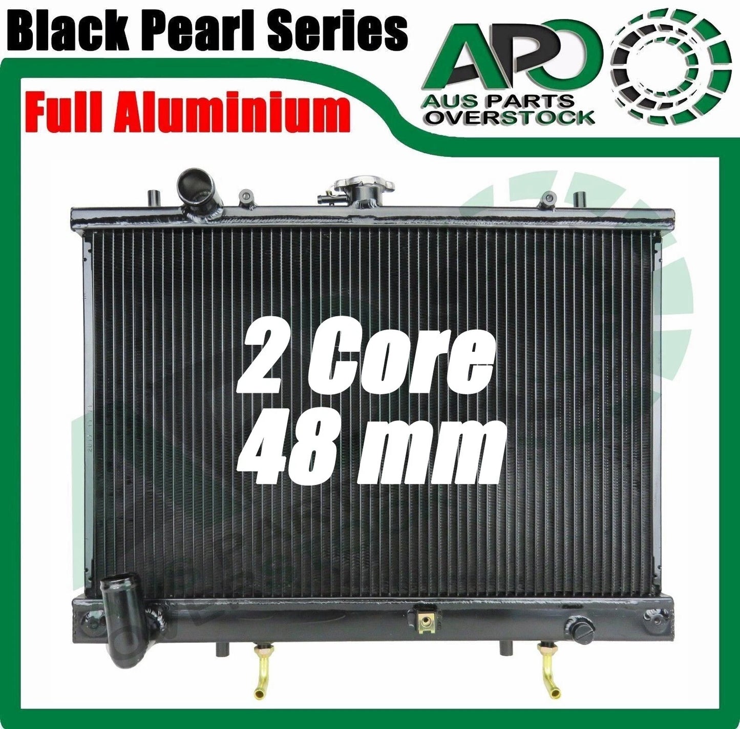 2 Row Full Alloy Radiator For Mitsubishi TRITON MK 3.0L 6Cyl V6 10/1996-6/2006