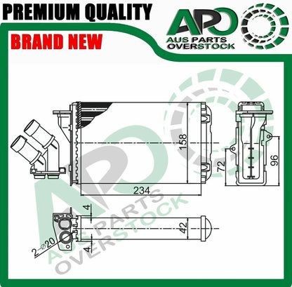 Heater Core For CITROEN Belingo M Petrol / Diesel 6/1996-On