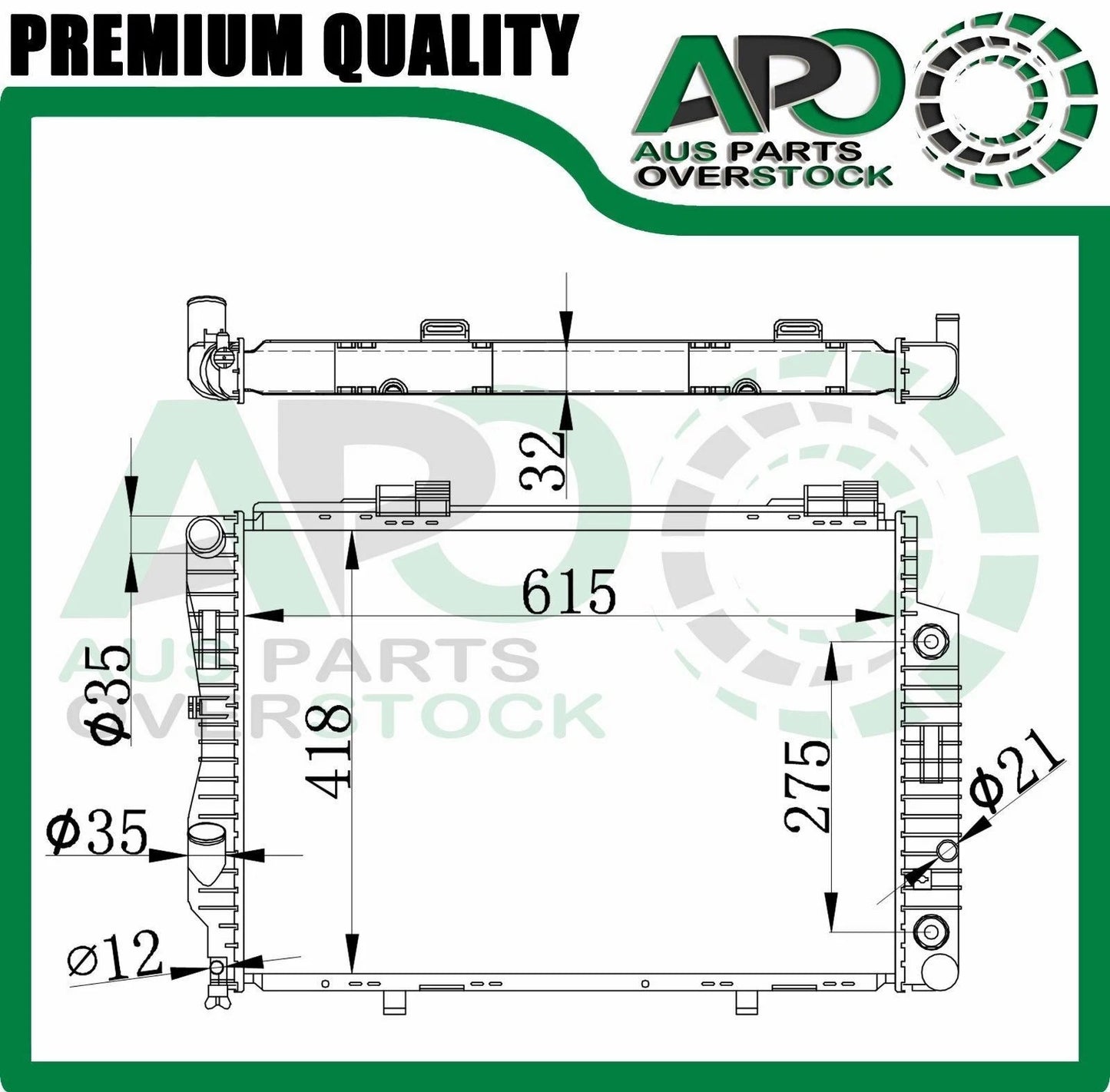 Radiator For Mercedes C Class W202 C280 C36 AMG Petrol Auto Manual 1994-2000