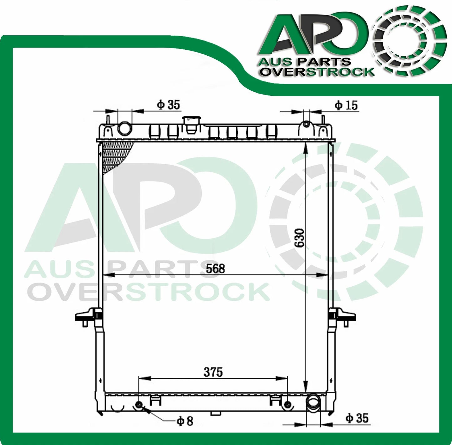 Premium Radiator For NISSAN PATROL GU III Petrol Auto Manual 2004-On