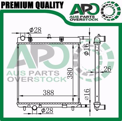 Radiator fit CITROEN C4 CACTUS Auto Manual Petrol Diesel 2014-On