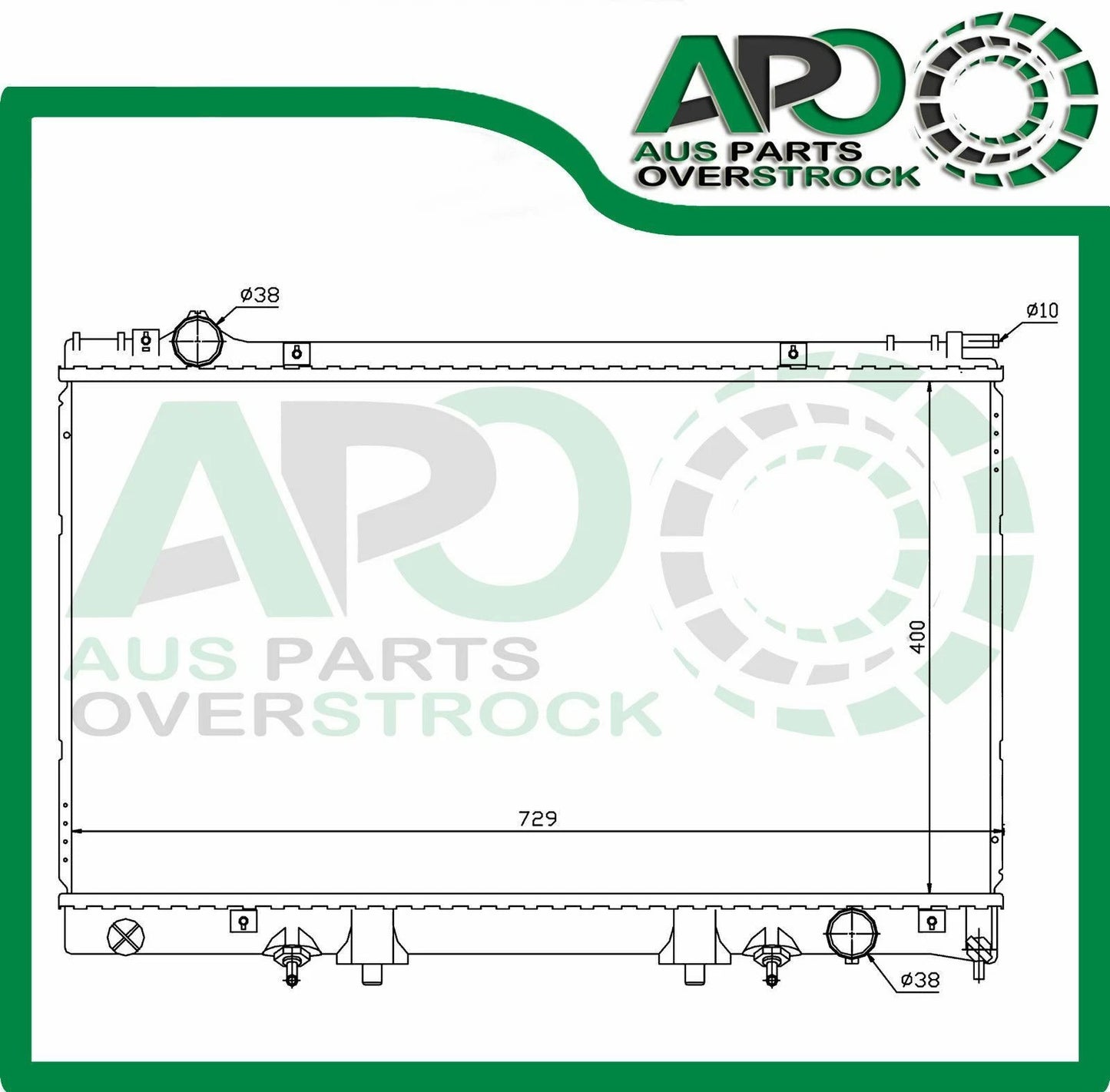 Radiator for TOYOTA CELSIOR UCF20 4.0L V8 1994-2000 Auto Manual