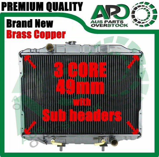 3 Row Copper Brass Radiator For Mitsubishi Delica Express L300 Starwagon 1986-2007