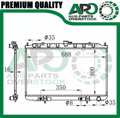 Radiator For NISSAN Maxima A33 Auto Manual 12/1999-11/2003