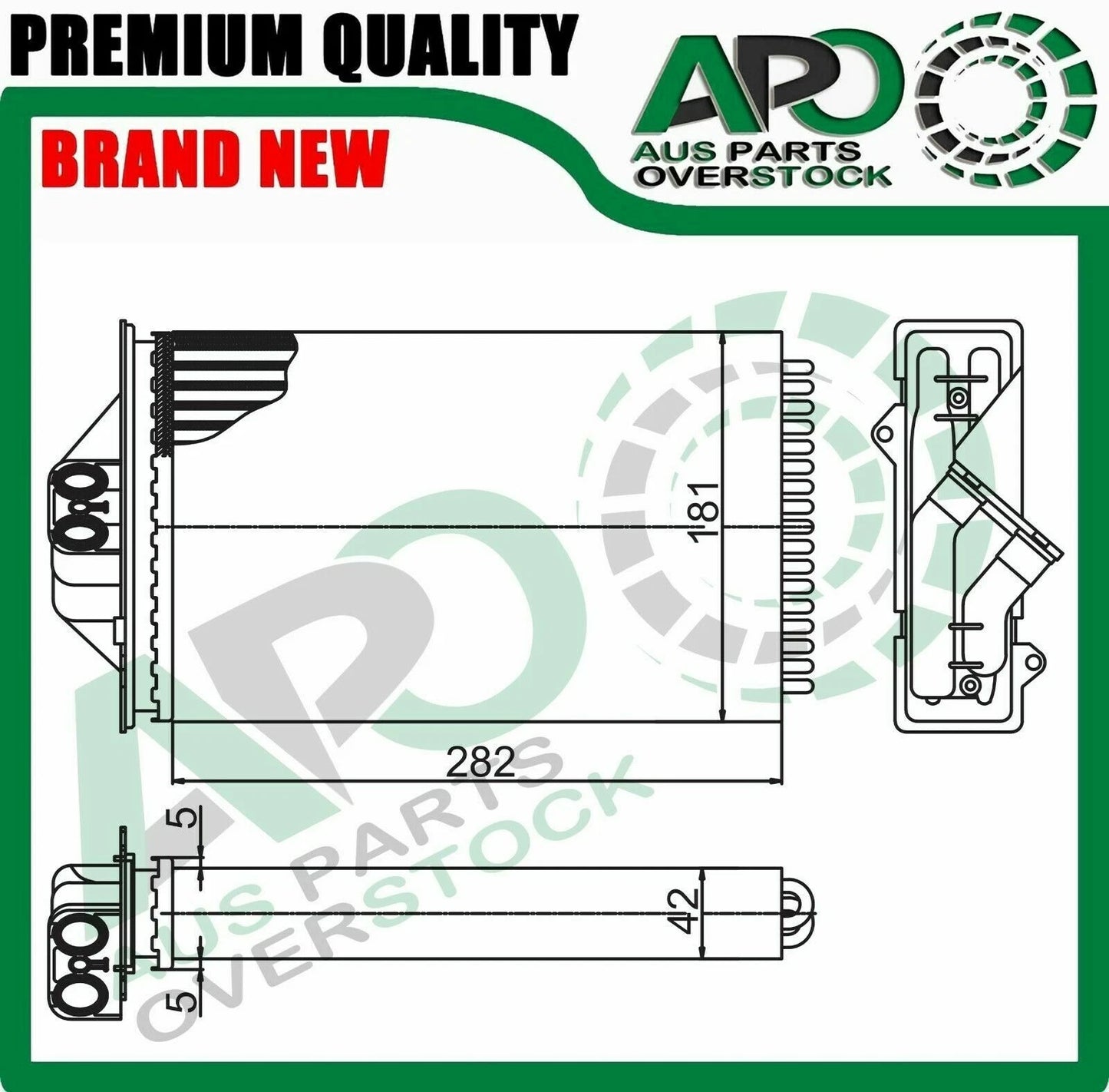 Heater Core For CHRYSLER VOYAGER / GRAND VOYAGER 1996-On