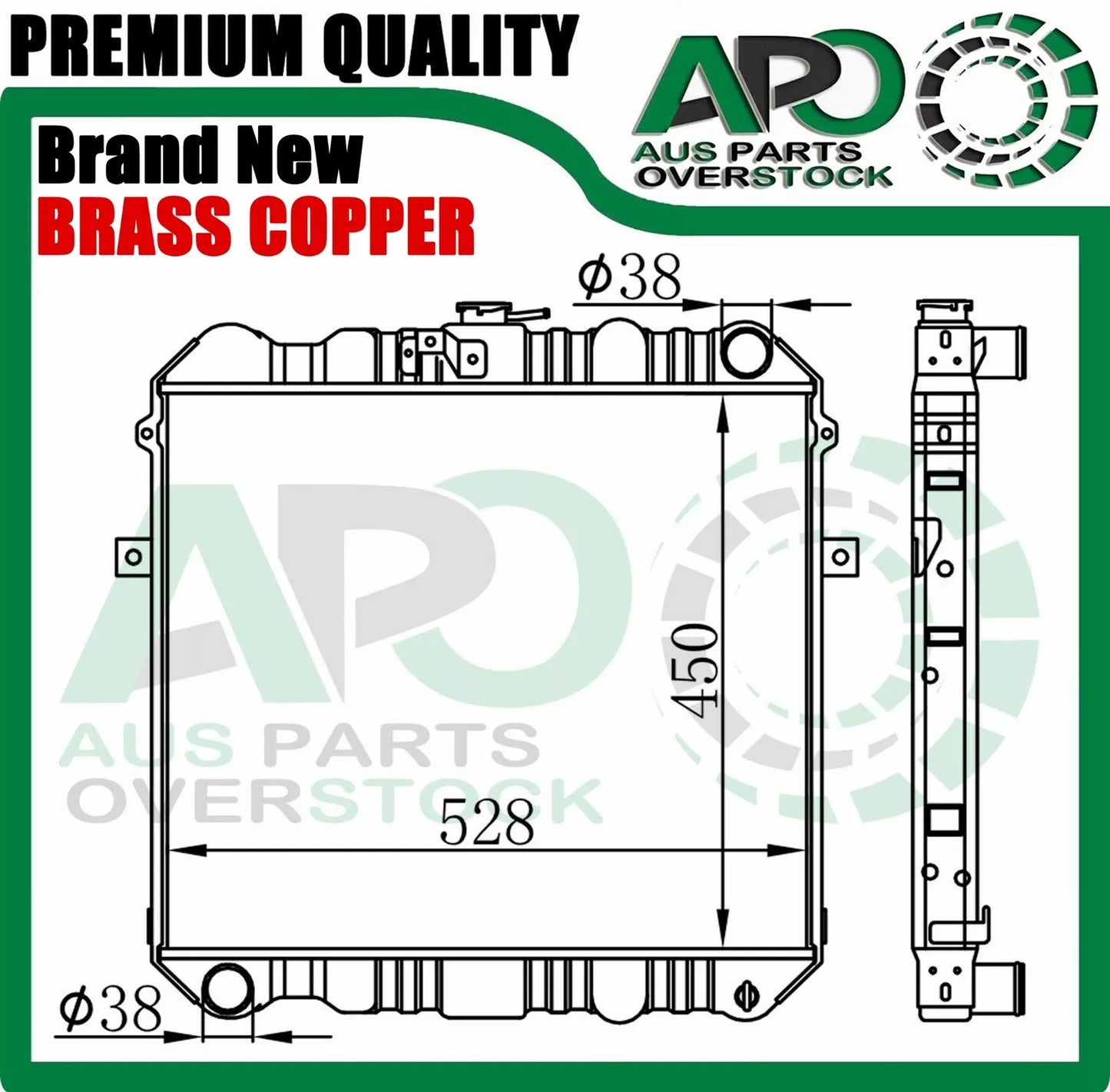 Copper Brass Radiator For DAIHATSU DELTA V98 V99 V116 V118 V119 Manual