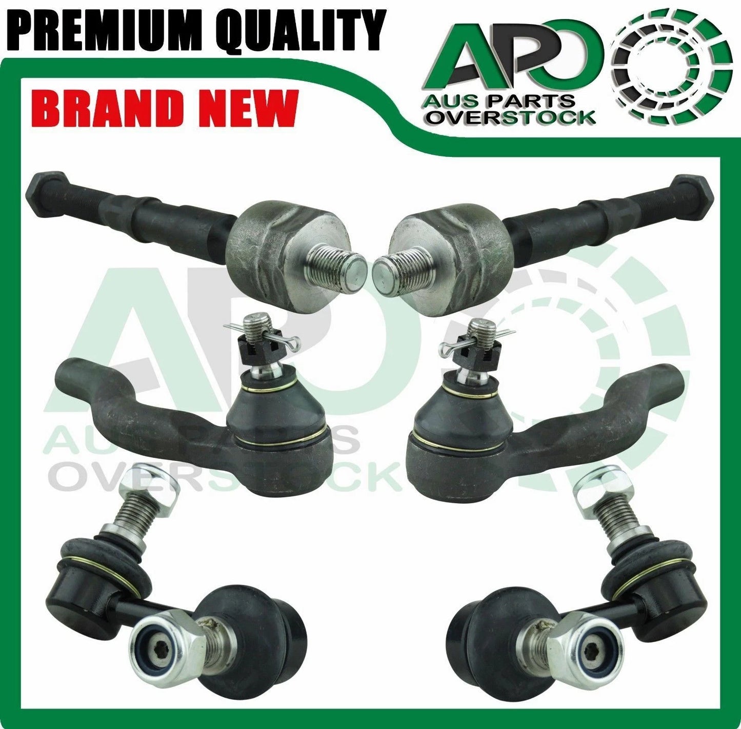 Inner & Outer Tie Rod End Sway Bar Links For MISTUBISHI PAJERO NS 2006-2008