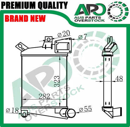 Intercooler for MAZDA CX-7 ER 2.3L Turbo Petrol 11/2006-8/2012