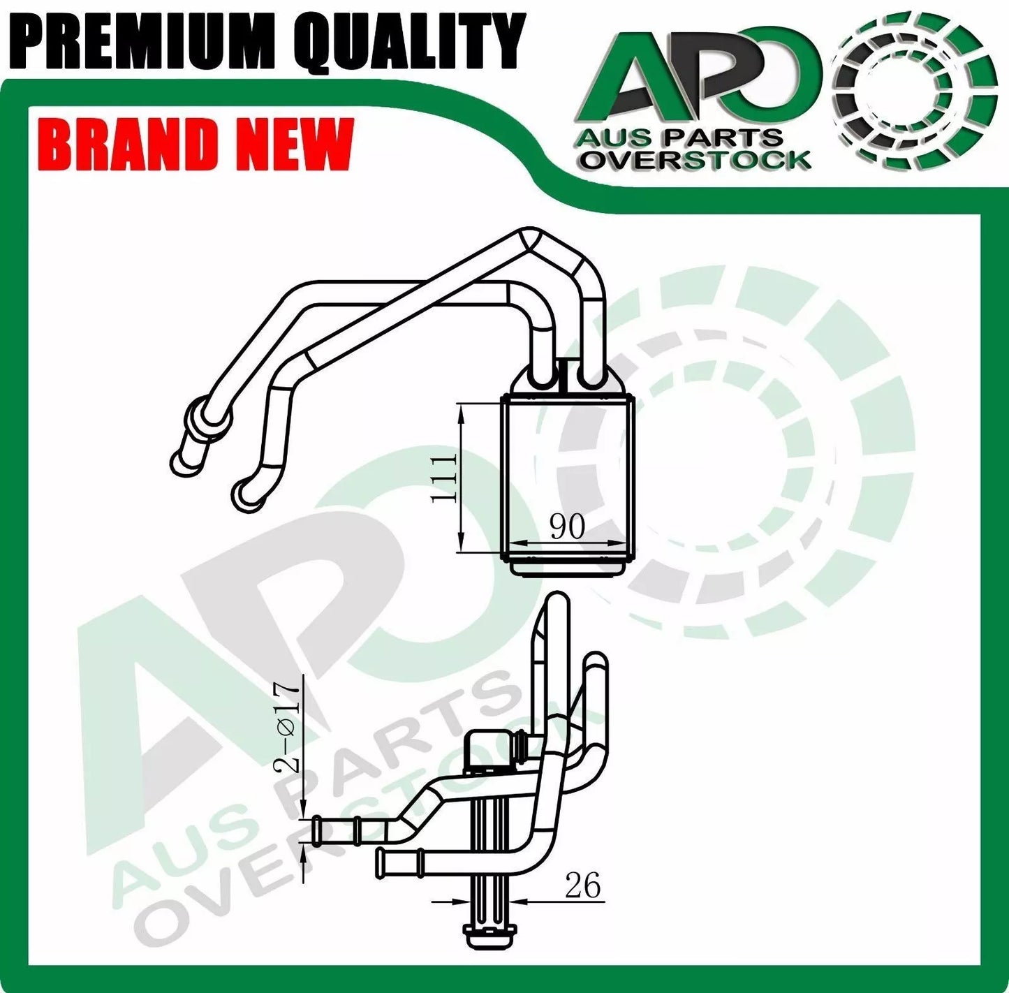 Heater Core For TOYOTA KLUGER MCU28R 2003-2007 *REAR