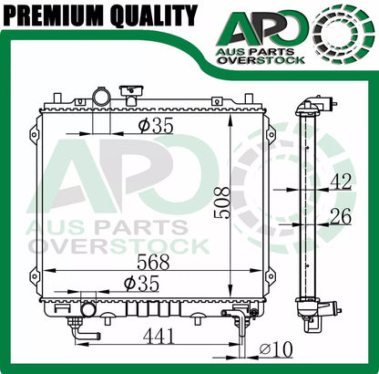 Radiator For HYUNDAI TERRACAN HP Petrol 3.5L 2001-2005 Auto Manual