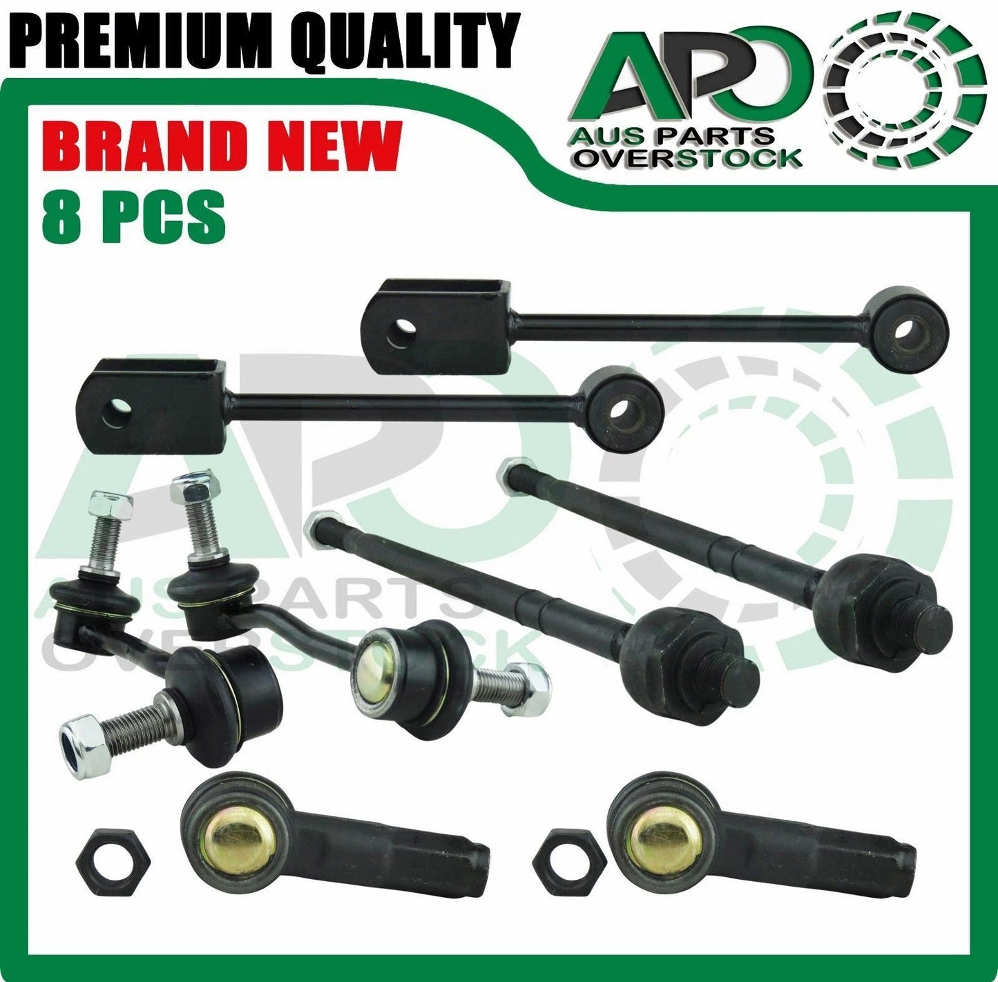 Inner & Outer Tie Rod End Sway Bar Link Kit For Mercedes Sprinter Van W906 2006-