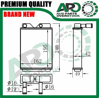 Heater Core For FORD F100 F150 F250 F350 Bronco 1973-1979