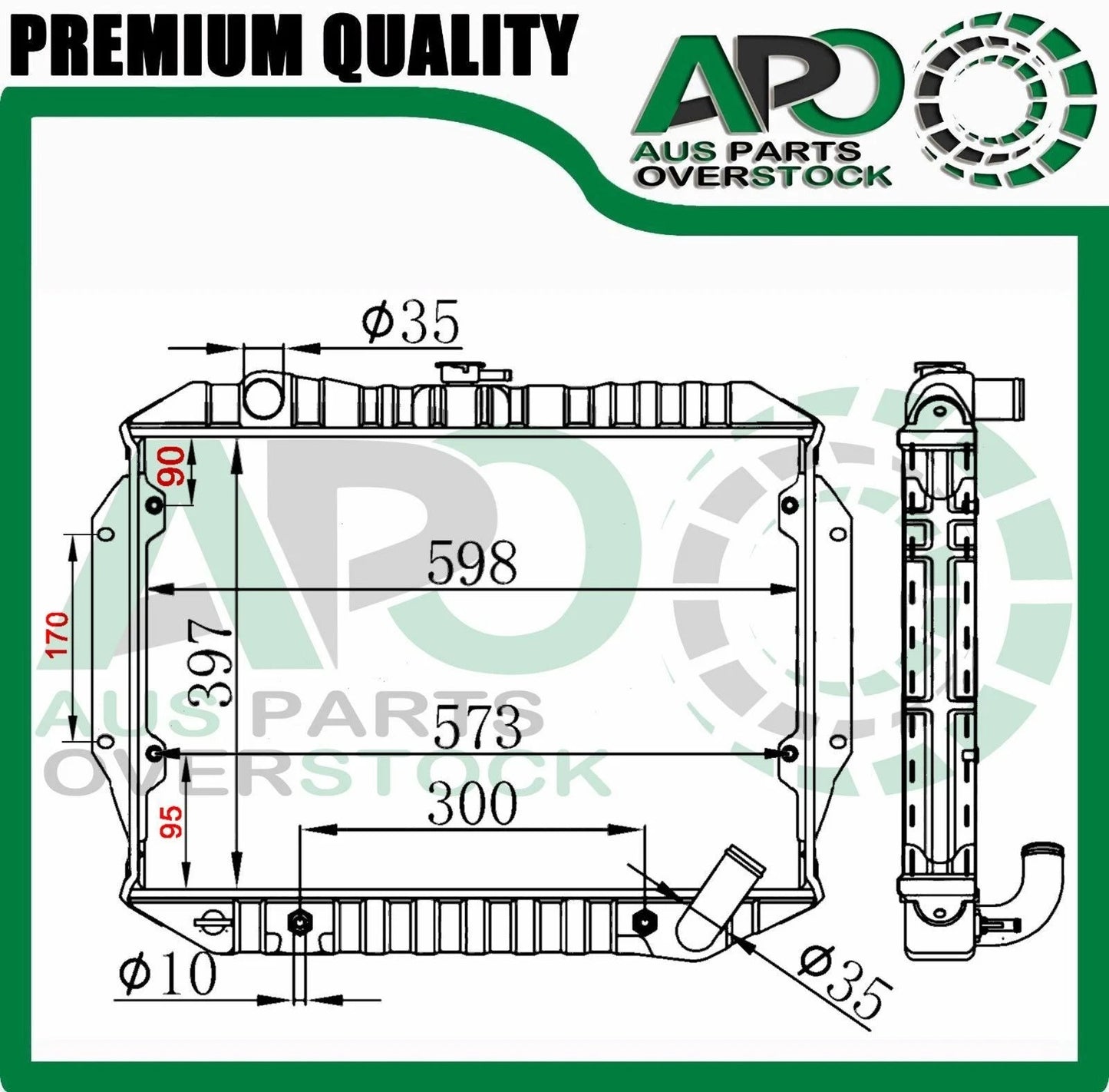 3 ROW Brass Copper Radiator For Mitsubishi TRITON ME MF MG MH MJ 4Cy 1986-9/1996