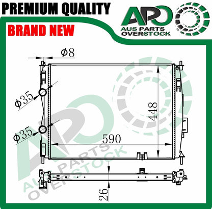 Radiator For NISSAN DUALIS J10 2.0L Petrol Auto Manual 2007-On