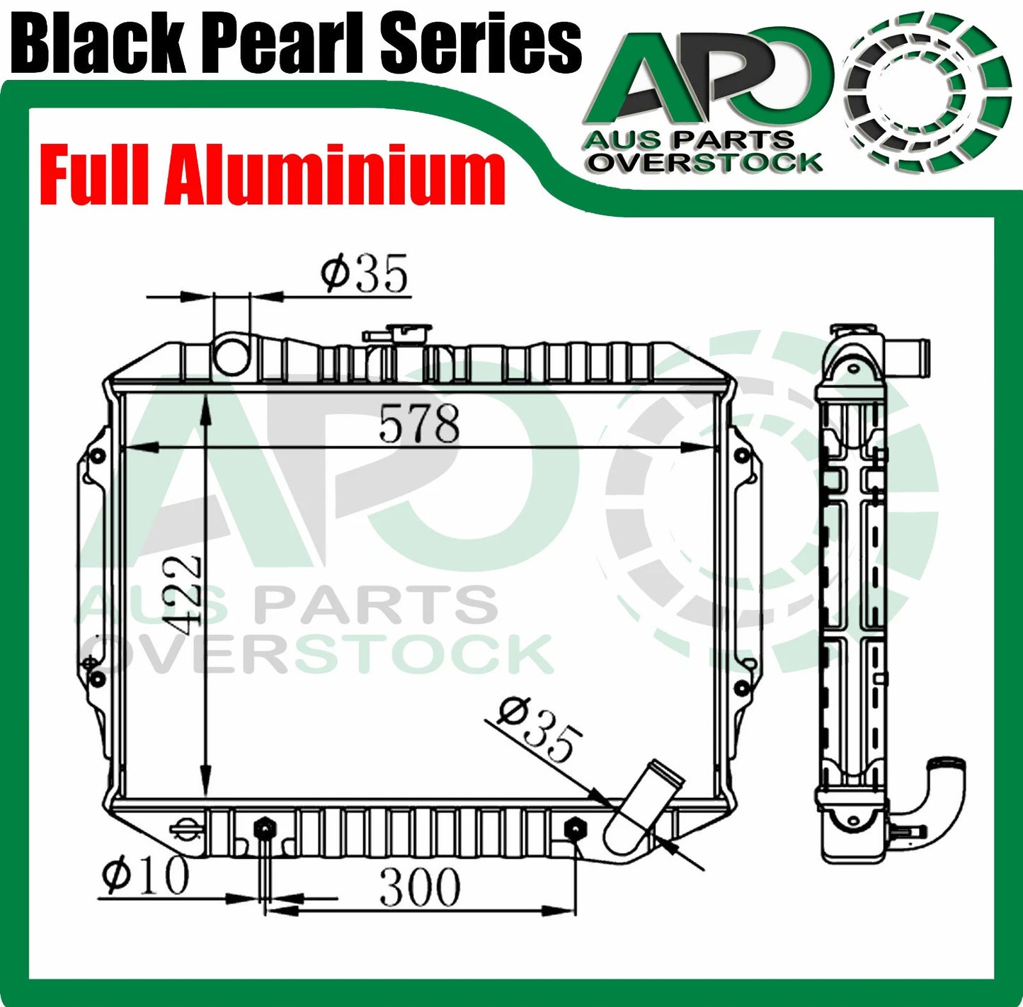 3 Row Full Alloy Radiator For Mitsubishi TRITON 3.0L ME MF MG MH MJ 10/1986-9/1996