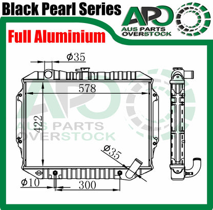 3 Row Full Alloy Radiator For Mitsubishi TRITON 3.0L ME MF MG MH MJ 10/1986-9/1996