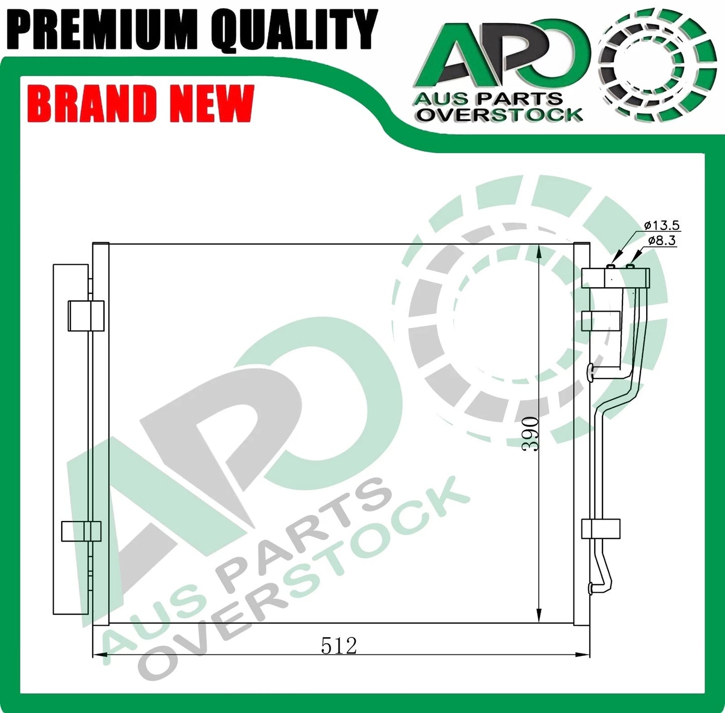 Air Condenser FOR HYUNDAI I30 FD Diesel 2007-2012