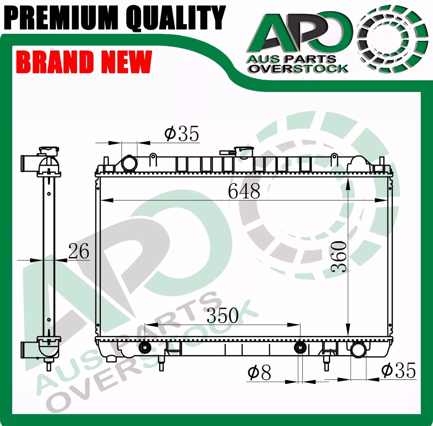 Radiator For NISSAN 200SX 240X S14 / S15 SILVIA 1994-3/2003 Auto Manual