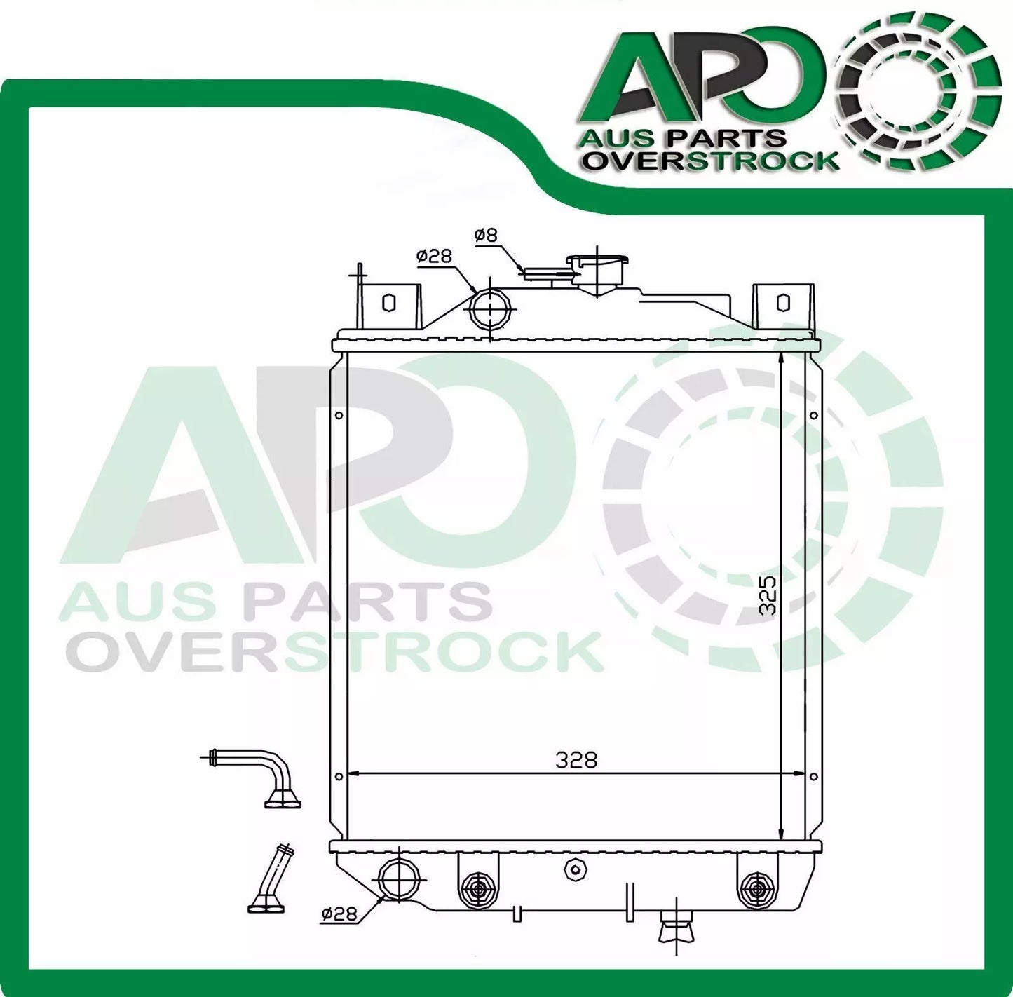 Radiator SUZUKI SUZUKI SWIFT SF413 / SF310 1989-1999 Holden Barina MB ML 1985-1994