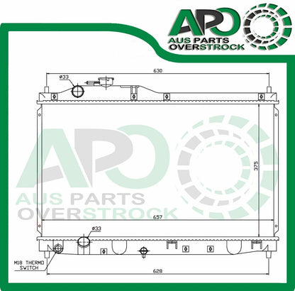 Radiator For HONDA S2000 Auto Manual 8/1999-On
