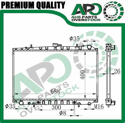 Radiator For NISSAN 300ZX Z32 89-95 / MAXIMA J30 2/90-11/94 Auto Manual