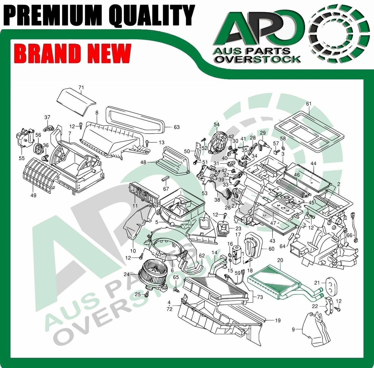 Heater Core For SUZUKI SX4 GYA GYB GYC 2007-2013