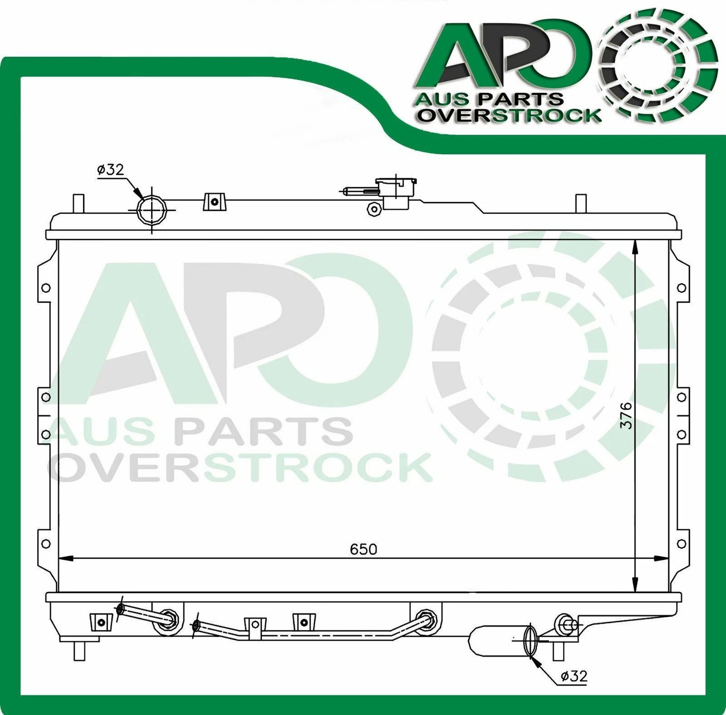 Radiator For KIA Mentor 1996-1998 Auto Manual