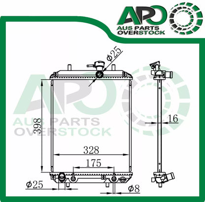 Radiator For DAIHATSU Charade L251RS 1.0L Auto Manual 2003-2005